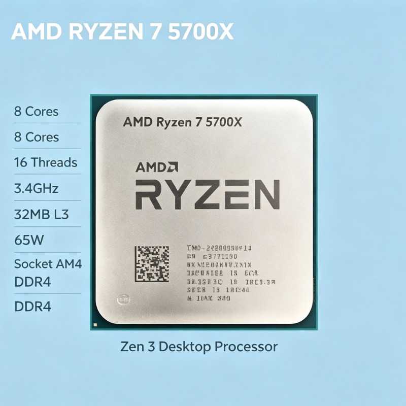 Amd Cpu Ryzen 7 - 65W TDP AM4 CPU AMD Ryzen