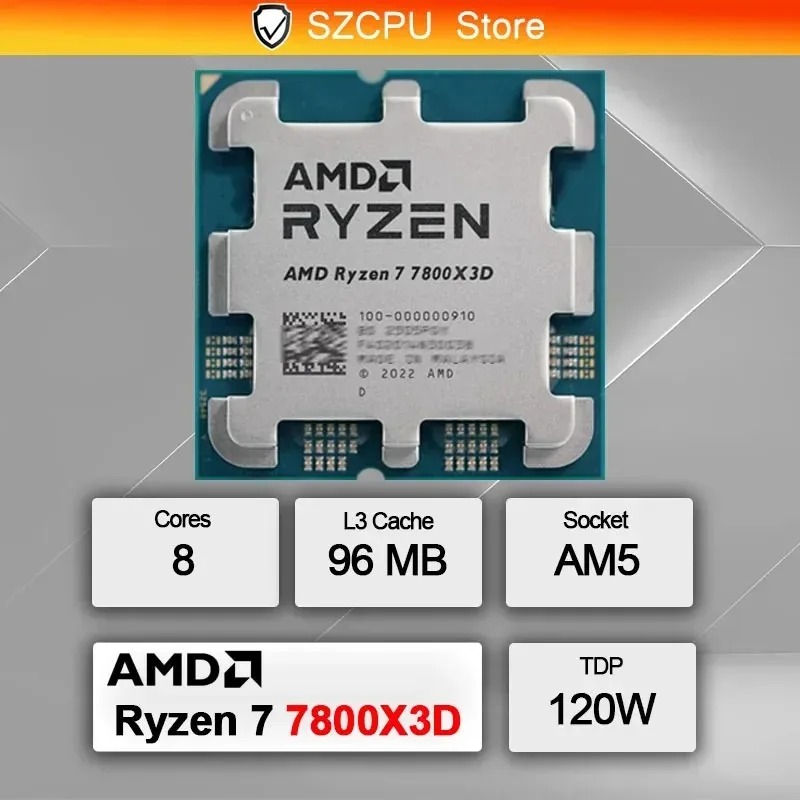 AMD R7 7800X3D CPU 8-Core 16-T - огляд і ціна Amd Cpu Ryzen 7