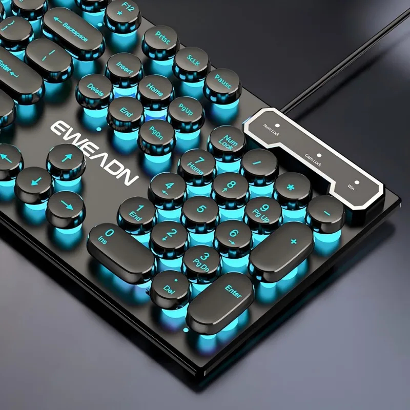 Retro Punk Mechanical Feel Key - огляд і ціна Gaming Keyboard Backlit