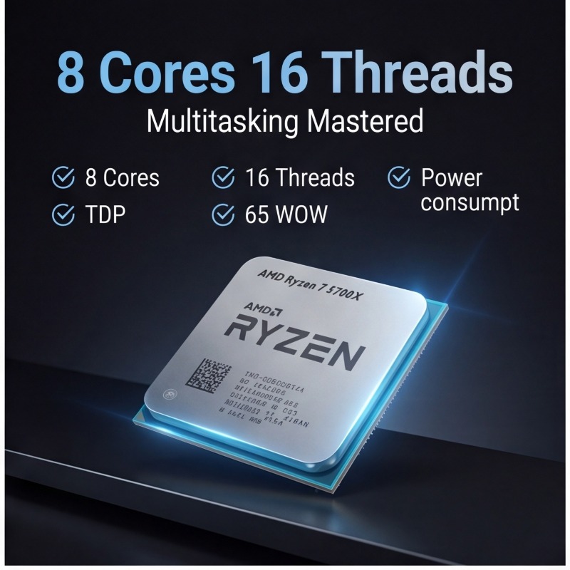 AMD Ryzen 7 5700X Processor Fo - огляд і ціна Amd Cpu Ryzen 7