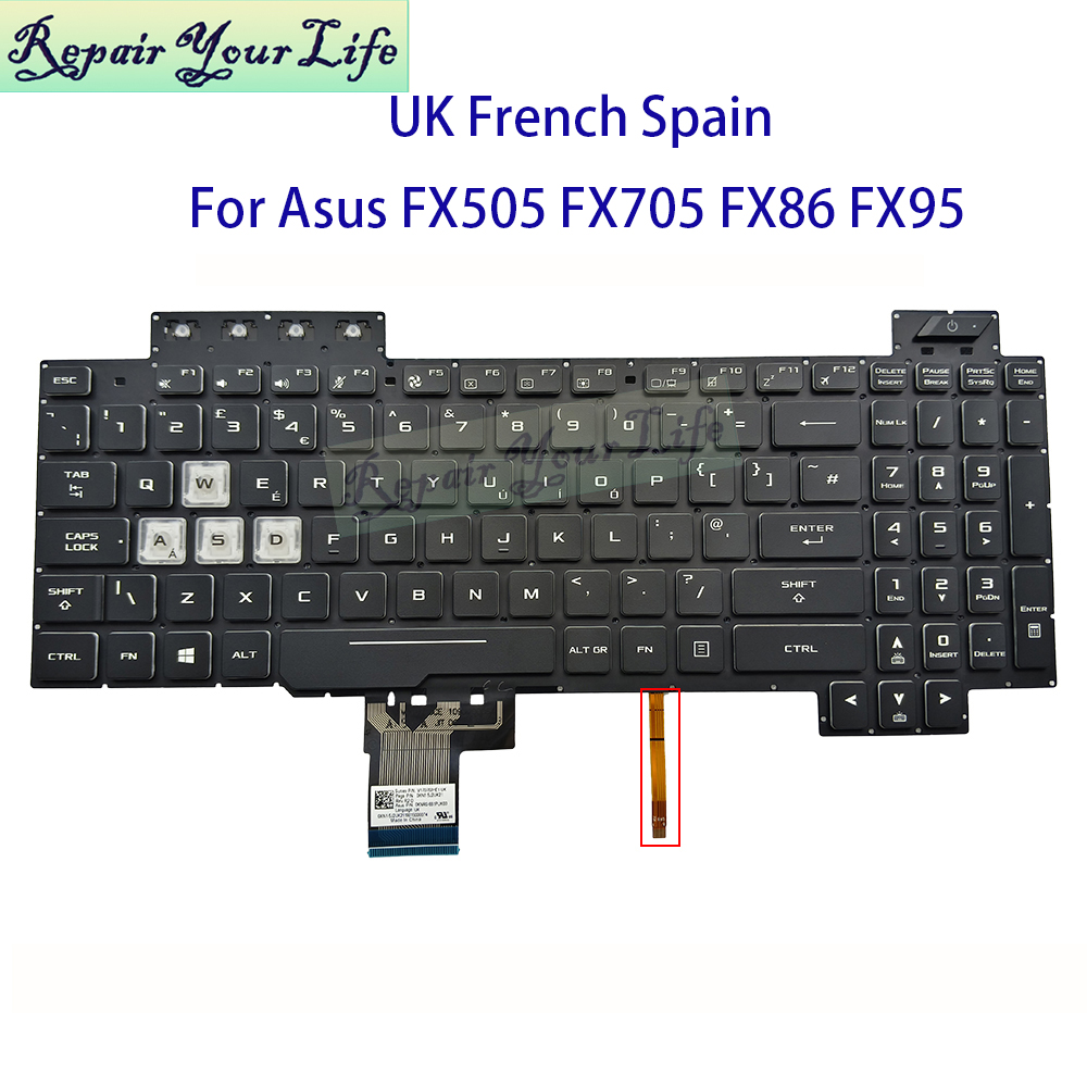 UK Spain French AZERTY Keyboar - огляд і ціна Gaming Keyboard Asus
