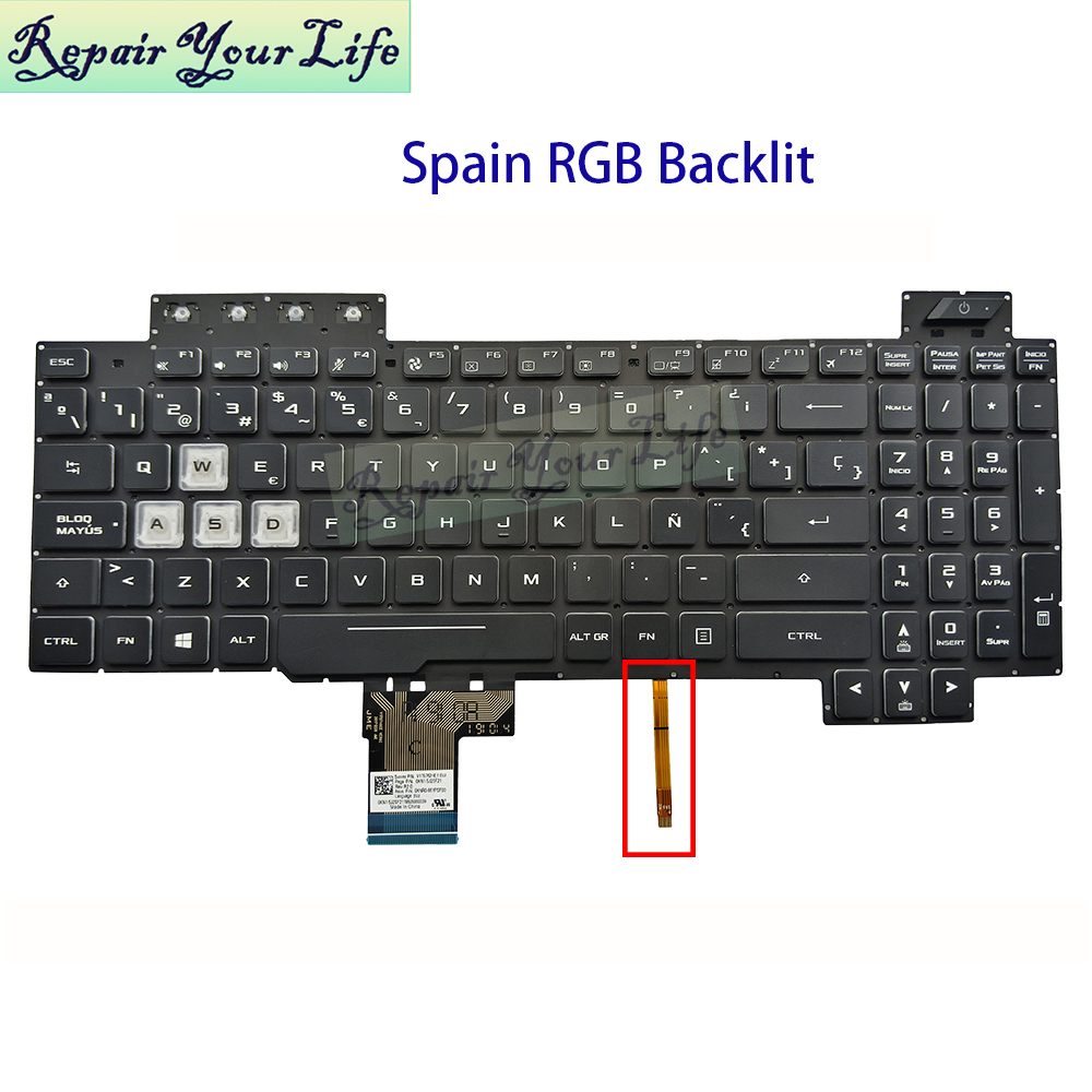 UK Spain French AZERTY Keyboar - огляд і ціна Gaming Keyboard Asus