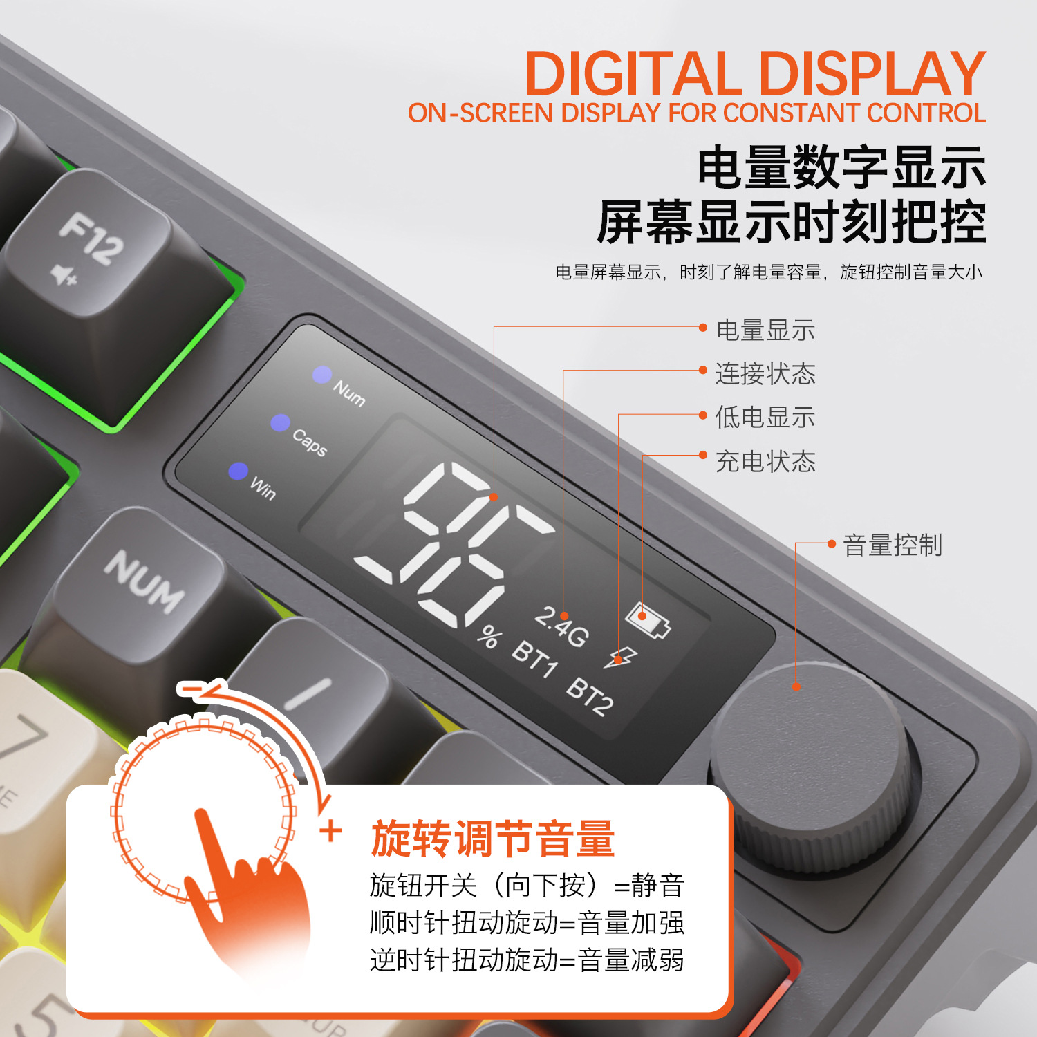 Hot Free Wolf T96 Wireless Dua - огляд і ціна Gaming Keyboard Backlit