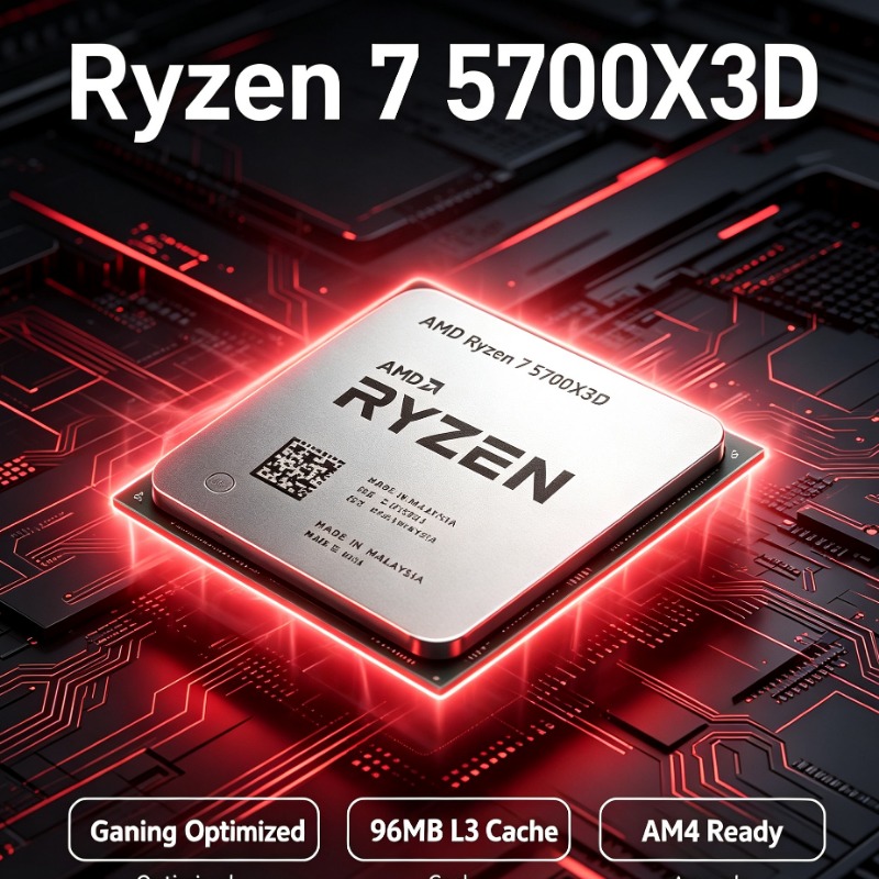 Ryzen 7 5700X3D AM4 Bulk CPU 3 - огляд і ціна Amd Cpu Ryzen 7